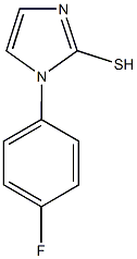 1-(4-fluorophenyl)-1H-imidazole-2-thiol 结构式