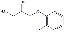 1-amino-3-(2-bromophenoxy)propan-2-ol 结构式