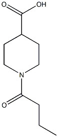 1-butanoylpiperidine-4-carboxylic acid 结构式