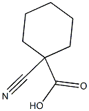 1-cyanocyclohexane-1-carboxylic acid 结构式