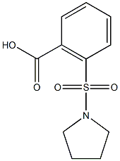 2-(pyrrolidine-1-sulfonyl)benzoic acid 结构式