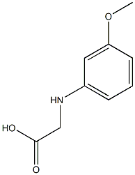 2-[(3-methoxyphenyl)amino]acetic acid 结构式