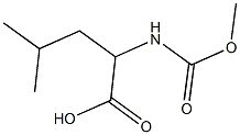 2-[(methoxycarbonyl)amino]-4-methylpentanoic acid 结构式