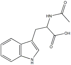 2-acetamido-3-(1H-indol-3-yl)propanoic acid 结构式
