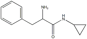 2-amino-N-cyclopropyl-3-phenylpropanamide 结构式