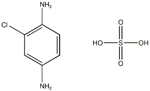 2-chlorobenzene-1,4-diamine sulfuric acid 结构式