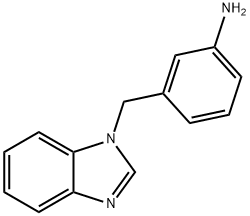 3-(1H-1,3-benzodiazol-1-ylmethyl)aniline 结构式