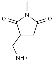 3-(aminomethyl)-1-methylpyrrolidine-2,5-dione 结构式