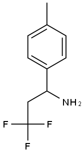 3,3,3-trifluoro-1-(4-methylphenyl)propan-1-amine 结构式
