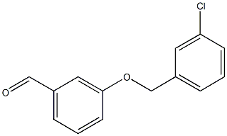 3-[(3-chlorophenyl)methoxy]benzaldehyde 结构式