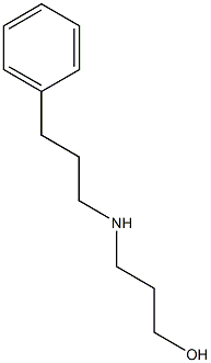 3-[(3-phenylpropyl)amino]propan-1-ol 结构式