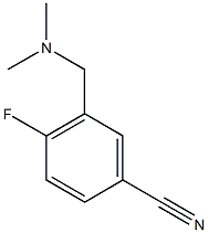 3-[(dimethylamino)methyl]-4-fluorobenzonitrile 结构式