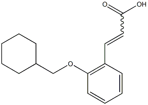 3-[2-(cyclohexylmethoxy)phenyl]prop-2-enoic acid 结构式