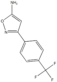 3-[4-(trifluoromethyl)phenyl]-1,2-oxazol-5-amine 结构式