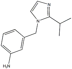 3-{[2-(propan-2-yl)-1H-imidazol-1-yl]methyl}aniline 结构式