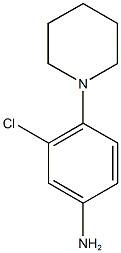 3-chloro-4-piperidin-1-ylaniline 结构式
