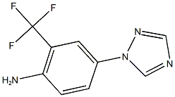 4-(1H-1,2,4-triazol-1-yl)-2-(trifluoromethyl)aniline 结构式