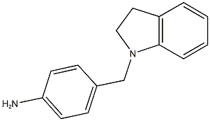 4-(2,3-dihydro-1H-indol-1-ylmethyl)aniline 结构式