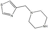 4-(piperazin-1-ylmethyl)-1,3-thiazole 结构式