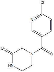 4-[(6-chloropyridin-3-yl)carbonyl]piperazin-2-one 结构式