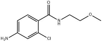 4-amino-2-chloro-N-(2-methoxyethyl)benzamide 结构式