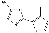 5-(3-methylthien-2-yl)-1,3,4-oxadiazol-2-amine 结构式