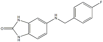 5-{[(4-fluorophenyl)methyl]amino}-2,3-dihydro-1H-1,3-benzodiazol-2-one 结构式