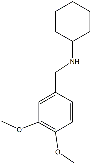 N-[(3,4-dimethoxyphenyl)methyl]cyclohexanamine 结构式