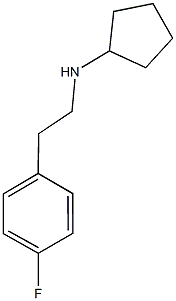 N-[2-(4-fluorophenyl)ethyl]cyclopentanamine 结构式