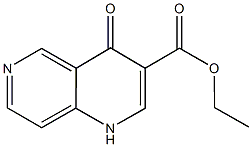 4-Oxo-1,4-dihydro-[1,6]naphthyridine-3-carboxylic acid ethyl ester 结构式