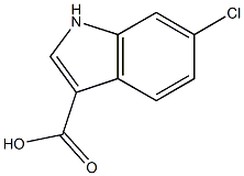 6-Chloro-1H-indole-3-carboxylic acid 结构式