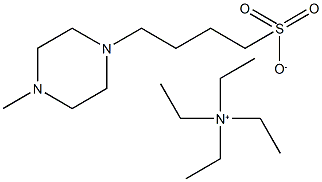 Tetraethylammonium 4-(4-methylpiperazin-1-yl)butane-1-sulfonate 结构式