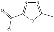 POTASSIUM 5-METHYL-1,3,4-OXADIAZOLE-2-CARBOXYLATE 结构式