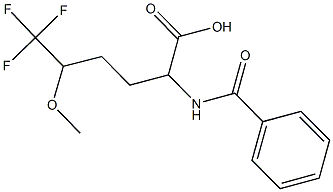 2-(BENZOYLAMINO)-6,6,6-TRIFLUORO-5-METHOXYHEXANOIC ACID 结构式