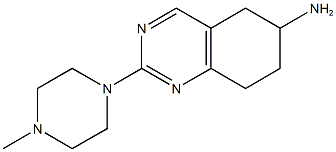 2-(4-METHYLPIPERAZIN-1-YL)-5,6,7,8-TETRAHYDROQUINAZOLIN-6-AMINE 结构式