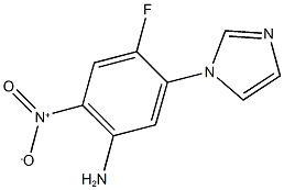 4-FLUORO-5-(1H-IMIDAZOL-1-YL)-2-NITROANILINE 结构式