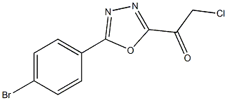 1-[5-(4-BROMOPHENYL)-1,3,4-OXADIAZOL-2-YL]-2-CHLOROETHANONE 结构式