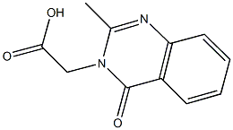 (2-METHYL-4-OXOQUINAZOLIN-3(4H)-YL)ACETIC ACID 结构式