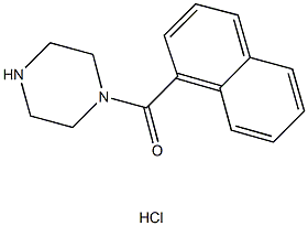 1-(1-NAPHTHOYL)PIPERAZINE HYDROCHLORIDE 结构式