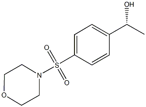 (1R)-1-[4-(MORPHOLIN-4-YLSULFONYL)PHENYL]ETHANOL 结构式