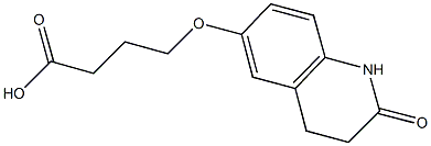 4-[(2-OXO-1,2,3,4-TETRAHYDROQUINOLIN-6-YL)OXY]BUTANOIC ACID 结构式
