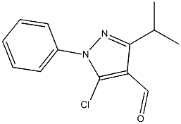 5-CHLORO-3-ISOPROPYL-1-PHENYL-1H-PYRAZOLE-4-CARBALDEHYDE 结构式