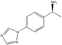 (1S)-1-[4-(1H-1,2,4-TRIAZOL-1-YL)PHENYL]ETHANAMINE 结构式
