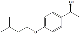 (1S)-1-[4-(3-METHYLBUTOXY)PHENYL]ETHANOL 结构式