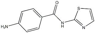 4-AMINO-N-1,3-THIAZOL-2-YLBENZAMIDE 结构式