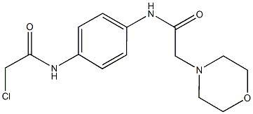 2-chloro-N-{4-[(morpholin-4-ylacetyl)amino]phenyl}acetamide 结构式