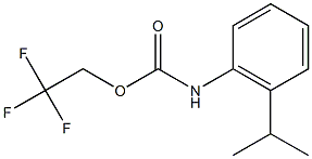 2,2,2-trifluoroethyl 2-isopropylphenylcarbamate 结构式