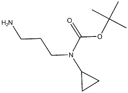 tert-butyl 3-aminopropyl(cyclopropyl)carbamate 结构式