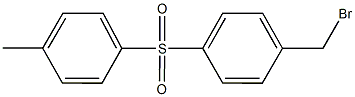 1-(bromomethyl)-4-[(4-methylphenyl)sulfonyl]benzene 结构式