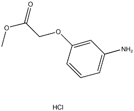 methyl (3-aminophenoxy)acetate hydrochloride 结构式